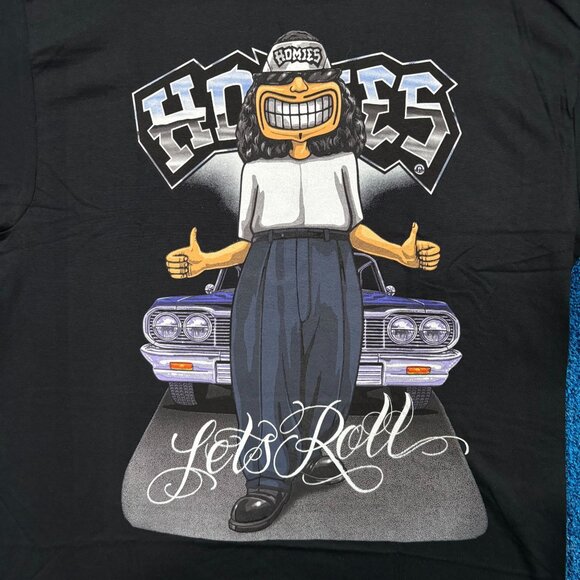 Homies “Let’s Roll” Graphic T-Shirt Size Large - Picture 2 of 4